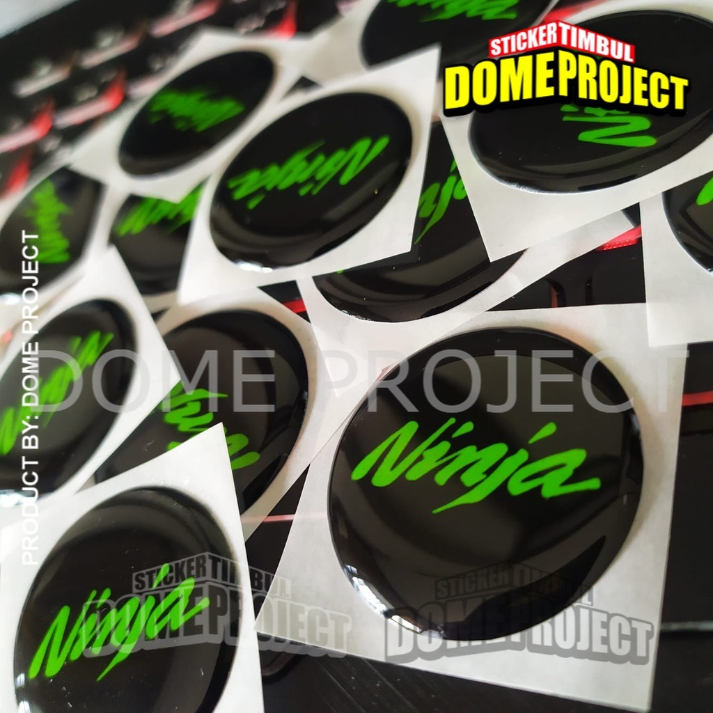 STIKER MOTOR EMBLEM 3D LOGO NINJA KALIPER REM AKSESORIS YAMAHA HONDA SUZUZI KAWASAKI AESTHETIC KEREN