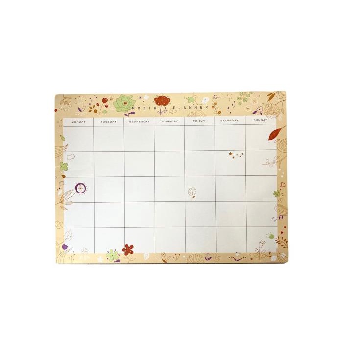 

MONTHLY PLANNER FLOWER GARDEN - PEACH Kode 912