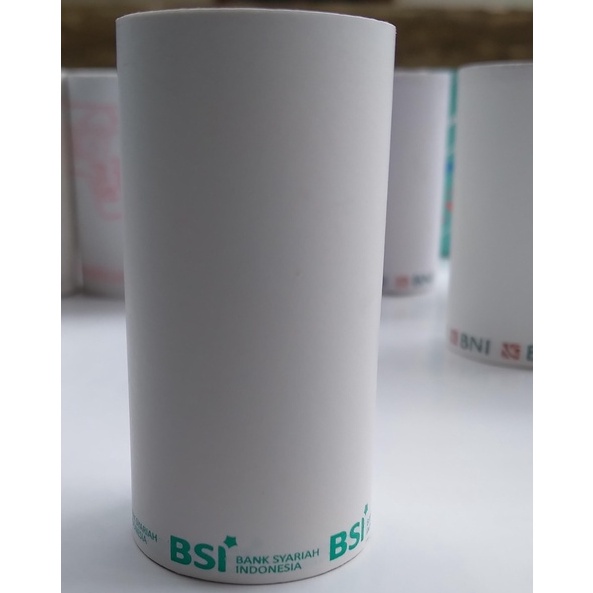 

[isi 10 roll] Kertas Struk Thermal EDC logo BSI (Bank Syariah Indonesia) 57x30/58x30