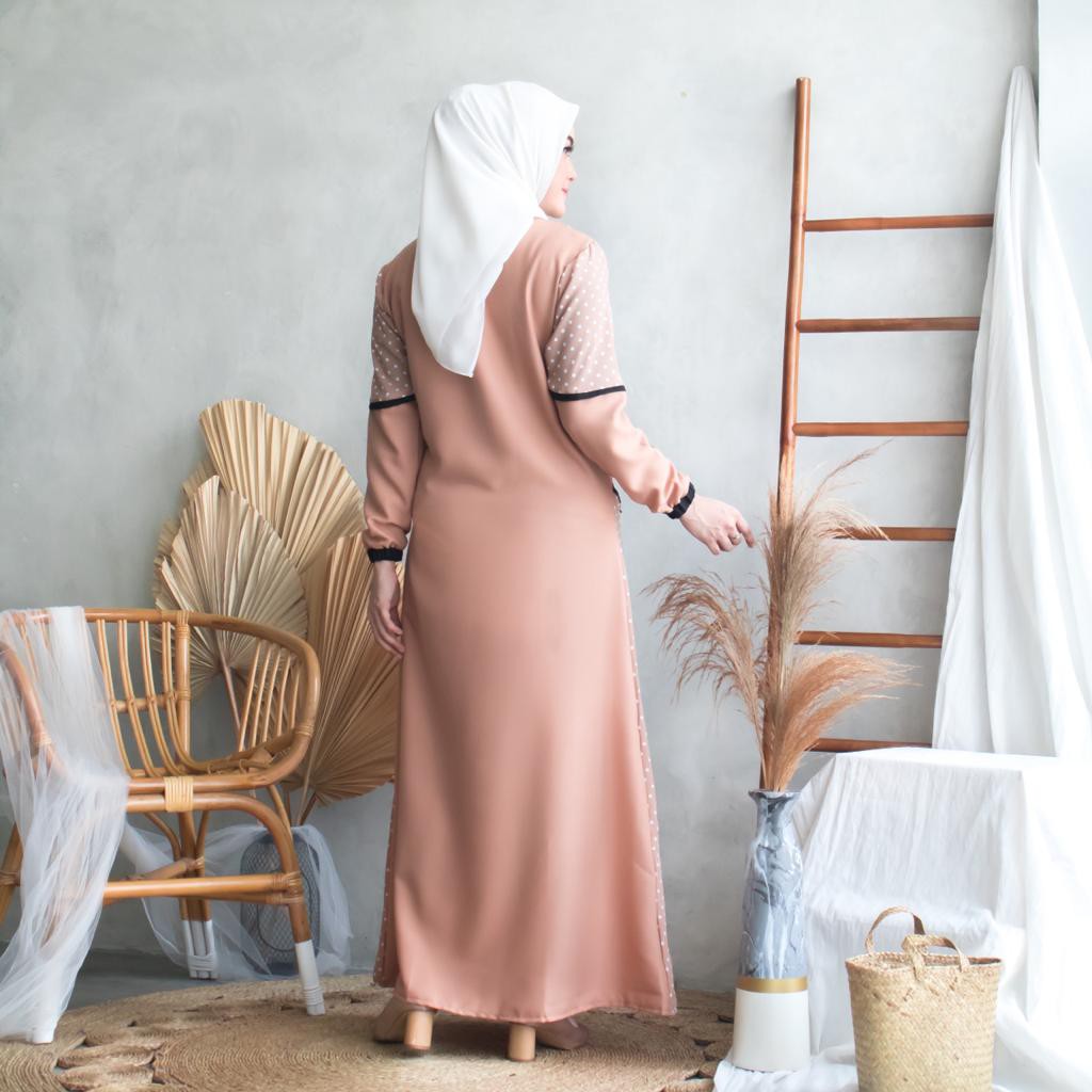 DISKON / ARUMI POLKA - / DRES MURAH / GAMIS MURAH / DRES MUSLIM /  / DRESS /DRESS POKADOT