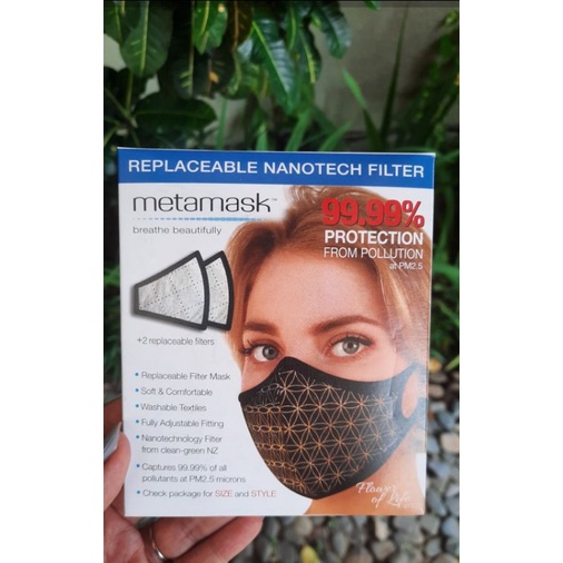 Masker Metamask Nanotech Filter - Reusable & Adjustable, Proteksi 99.99%