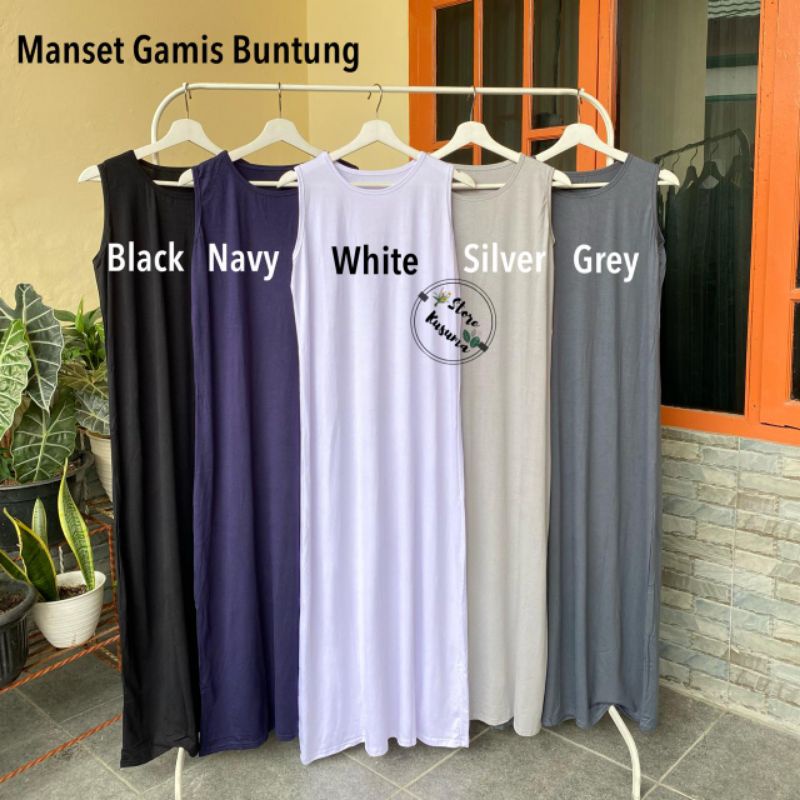 Inner gamis/Manset  gamis lengan  Buntung Bahan Rayon Super Adem