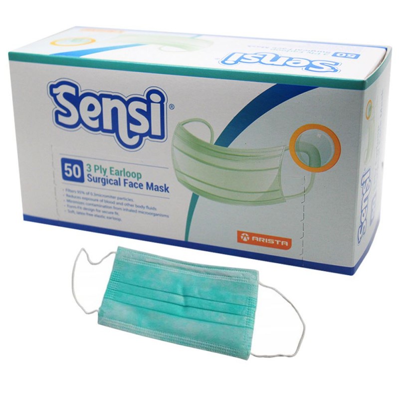 SENSI SURGICAL MASK 3PLY 50'S