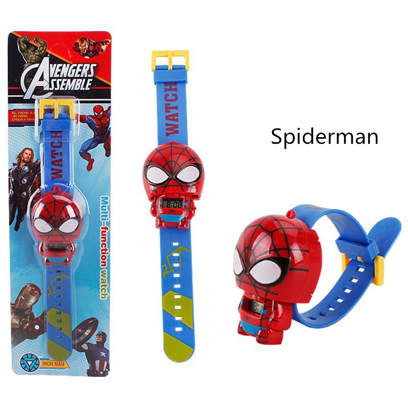 Super Hero Watch Avengers Cartoon Captain America Spiderman Electronic Watch