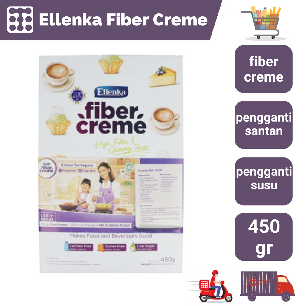 

Ellenka Fiber Creme 450 Gram Penggangti Susu