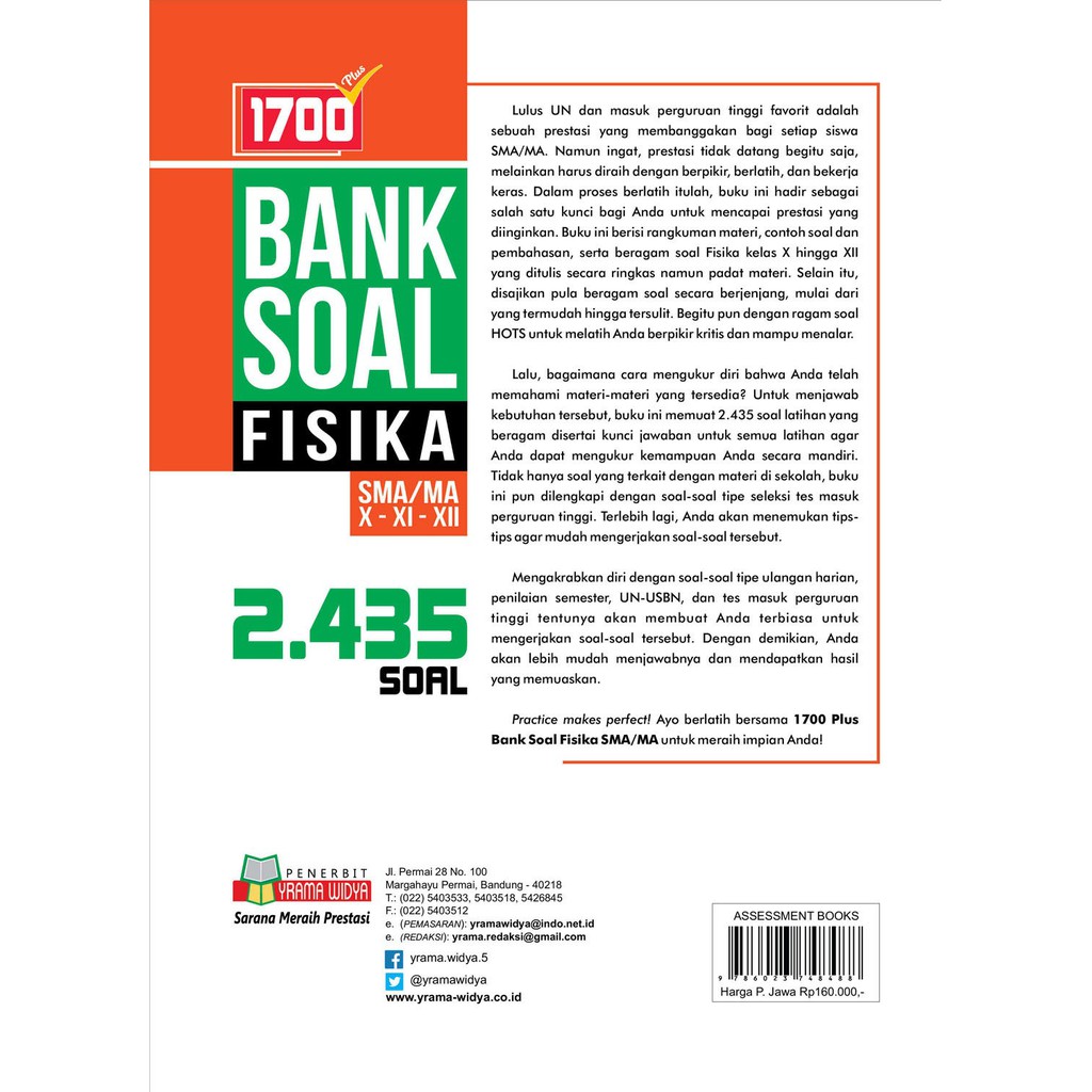 Buku Soal Sma 1700 Plus Bank Soal Akm Fisika Sma Ma Kurikulum 2013 Revisi Shopee Indonesia