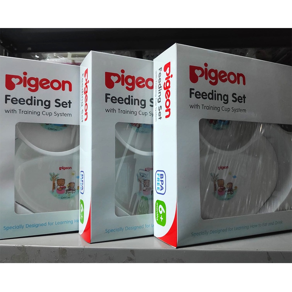 Pigeon Feeding Set with Training Cup System Perlengkapan Makan Bayi