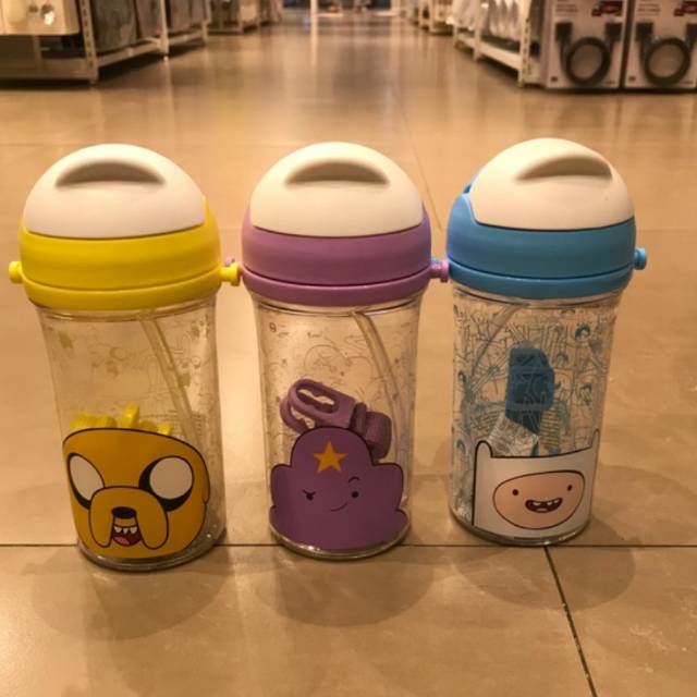 Botol minum miniso adventure time (WARNA KUNING)