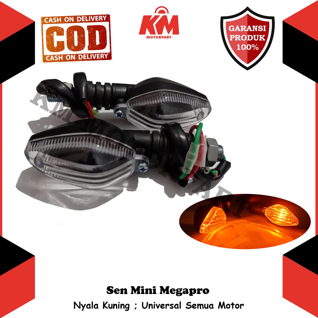 Sen Mini Megapro New Sepasang Lampu Sein