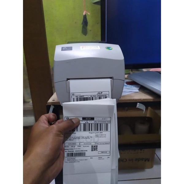 label sticker shipping label awb kertas thermal 100x150 500/300 thermal import murah bandung