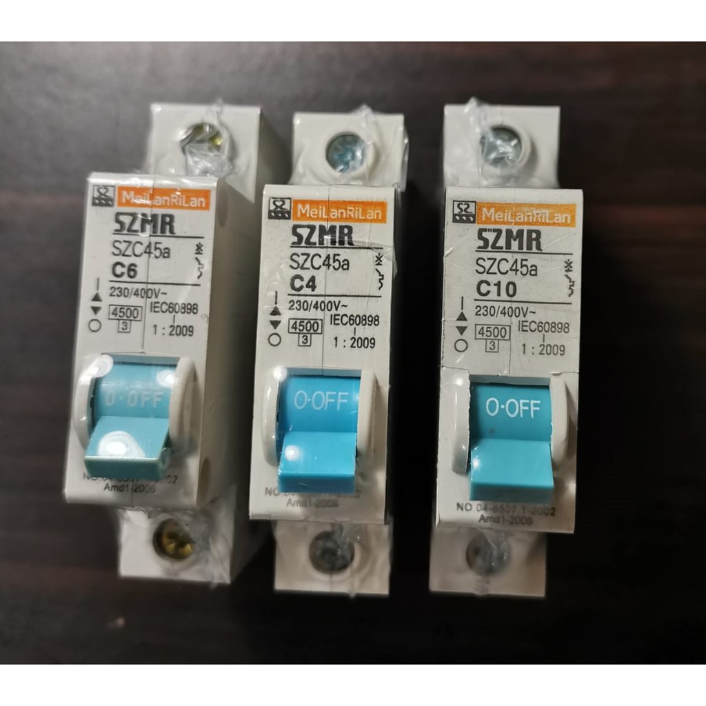 Original MCB SZMR 1Phase 4A 6A 10A MeilanReilan Meylan reyland C4 C6 C10 4Amper Melanrilan