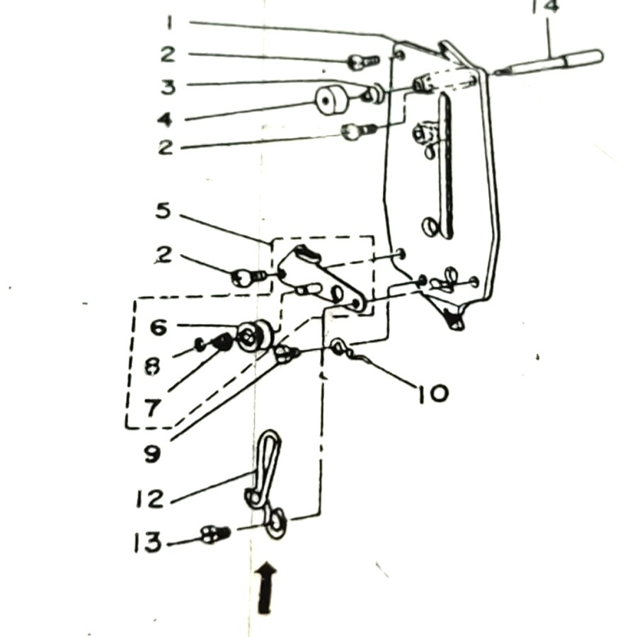 B3109-372 Tension Tutup Muka Mesin Pasang Kancing Juki