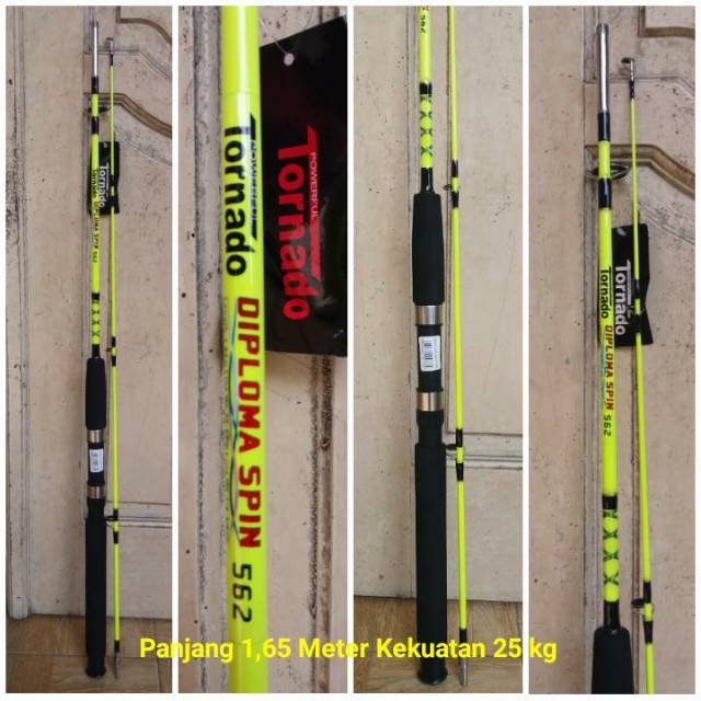 Joran Fiber glass TORNADO DIPLOMA panjang 1,65 meter kekuatan 25