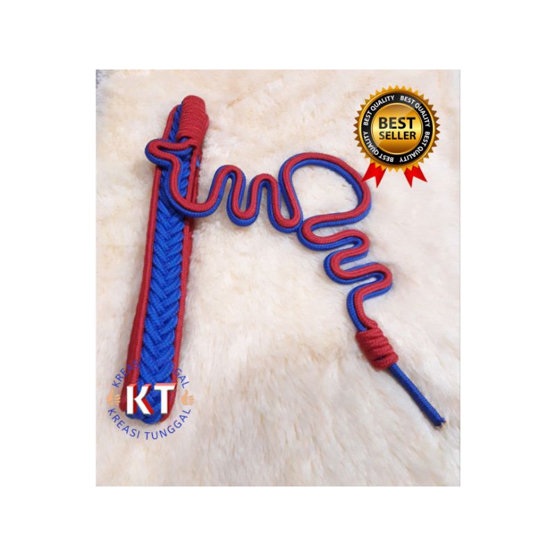 talikur variasi biru lis merah/tali kur bentuk komando