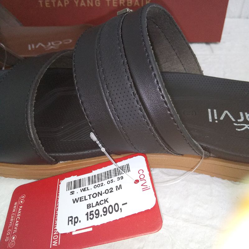 Sandal Slide tali dua Carvil Welton 02 | Sandal Harian Carvil | Sandal Kasual Carvil