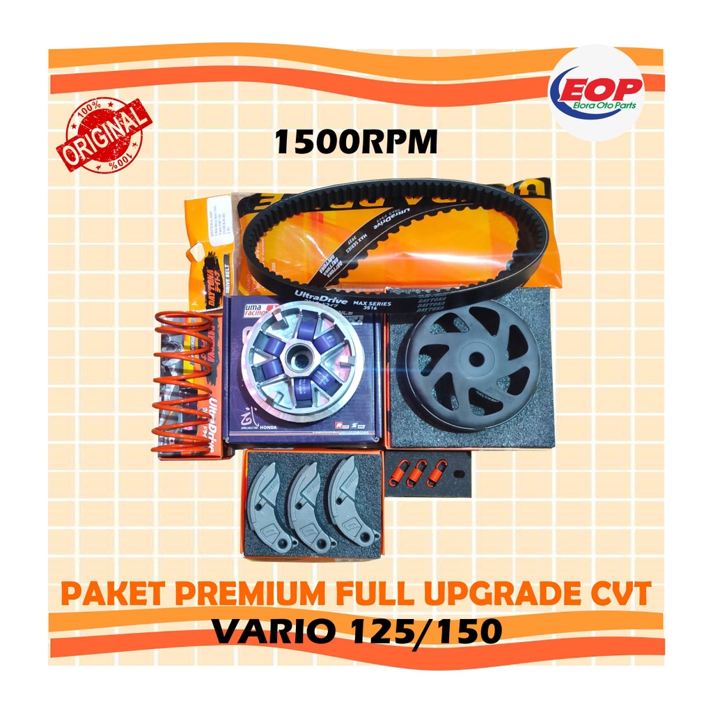 Paket Premium full upgrade cvt Vario 125 150 1500 RPM