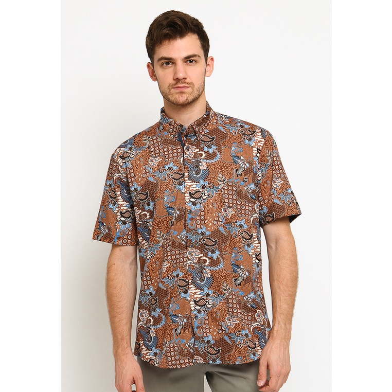 Kemeja Batik Pria Poshboy Original Wijayanto men modern batik shirt bahan katun