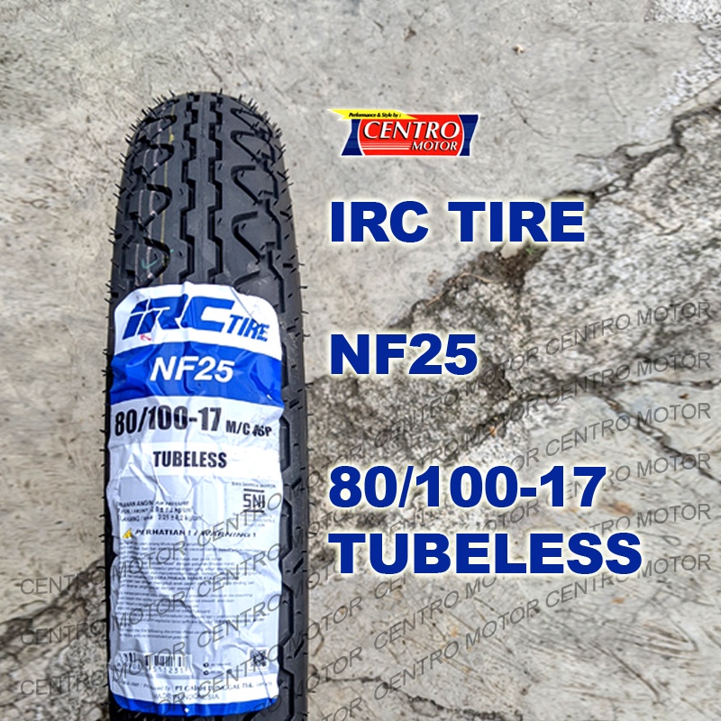 BAN IRC NF25 80/100-17 TUBELESS, BAN DEPAN NEW MEGA PRO MONO SHOCK, VERZA