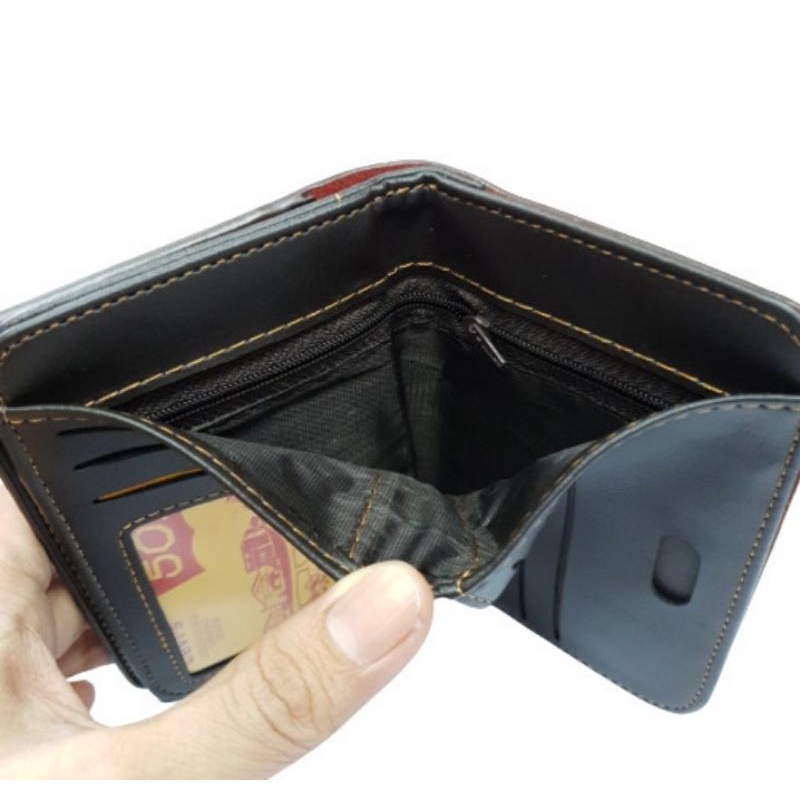 dompet kulit tanggung semi panjang pria 10 slot kartu harga murah