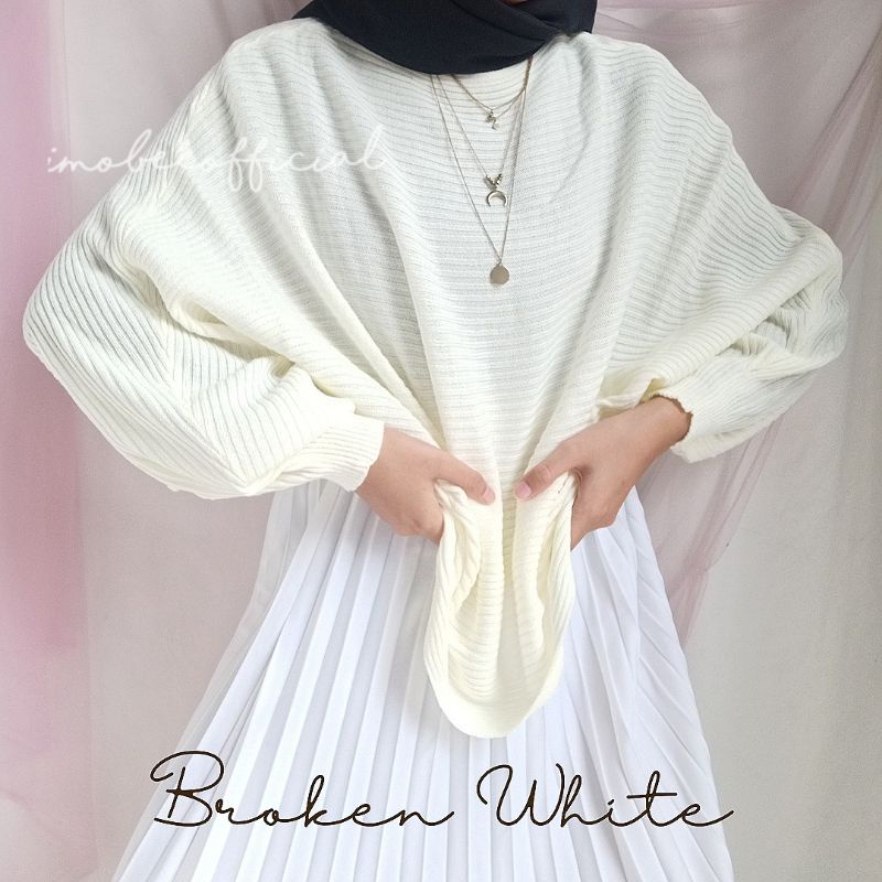 KNIT BATWING OVERSIZE // RAJUT BATWING LASPERAL // SWEATER RAJUT KALONG