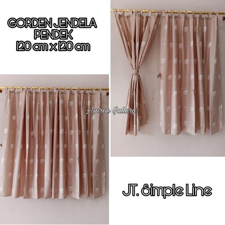 Jual Datang Kembali Gorden Jendela Pendek Kamar Uk Motif Unik Cantik Shopee