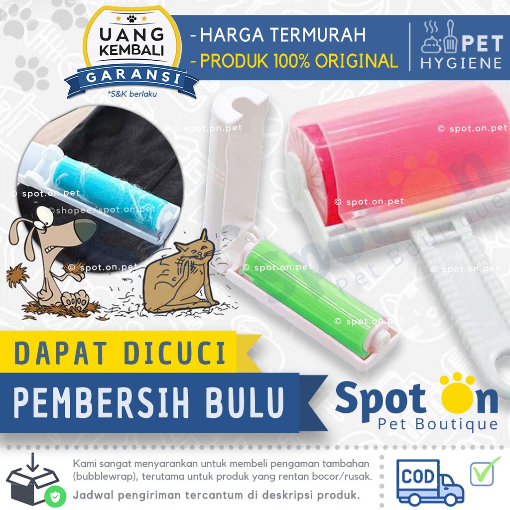 Rol Pembersih Bulu Kucing Anjing Bisa Dicuci | Lint Dust Roller Washable