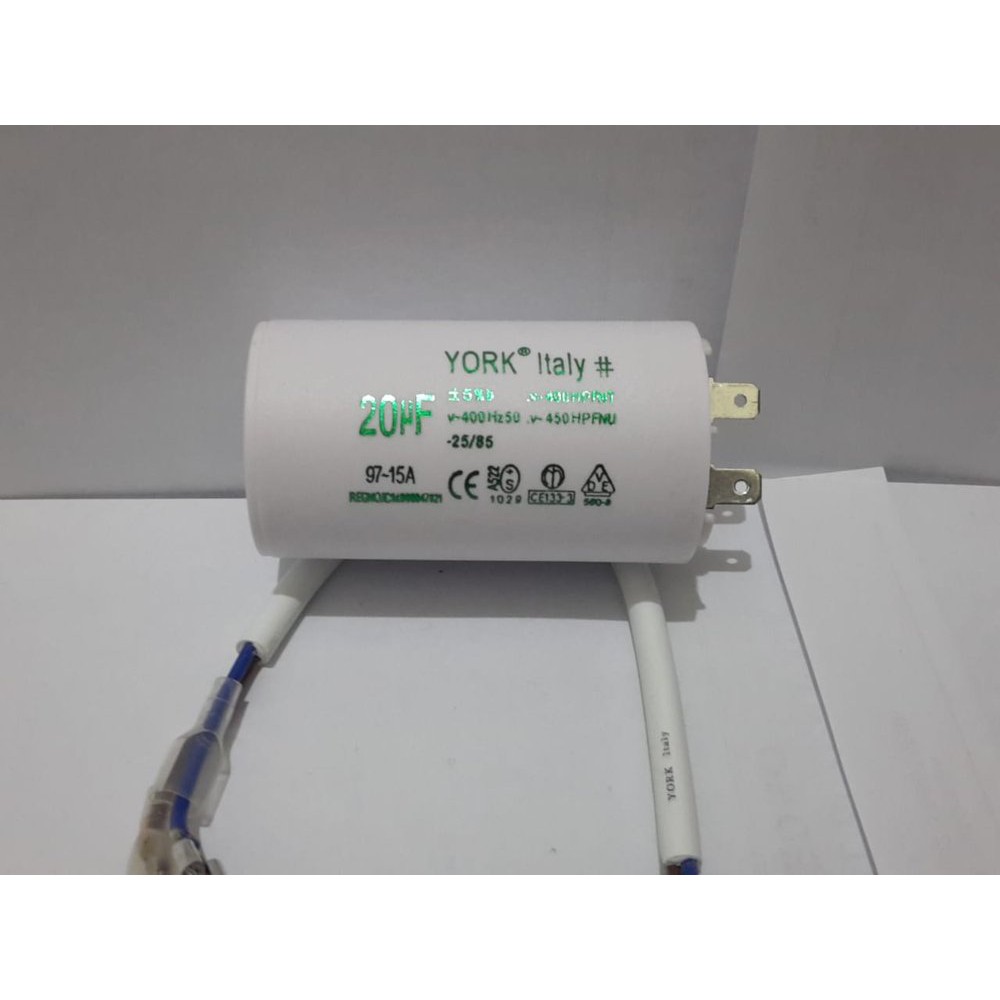 Kapasitor 20 uf Pompa Air Mesin Cuci Capasitor Sanyo mikro  lop3