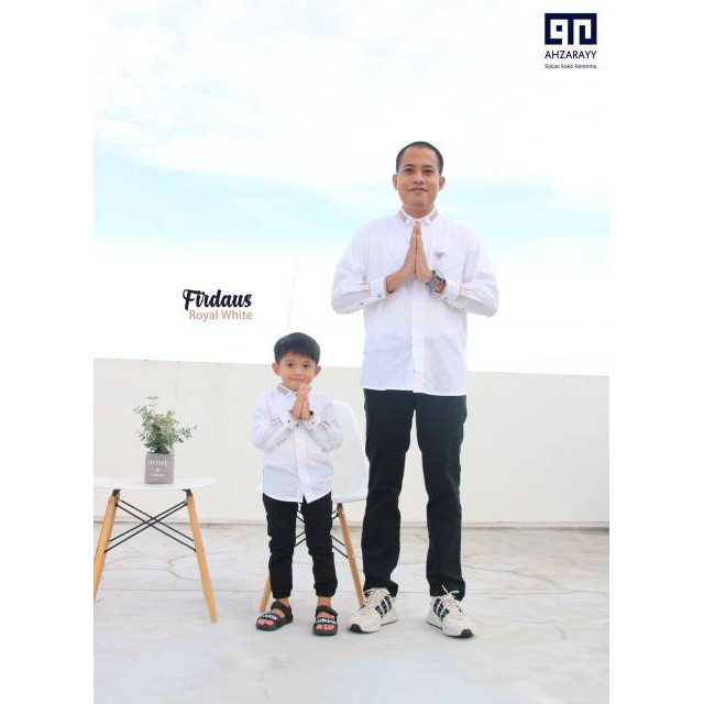 AHZARAYY / KOKO COUPLE / COUPLE BAPAK ANAK / BAJU TAQWA /PAKAIAN MUSLIM / BAJU KOKO / LENGAN PANJANG