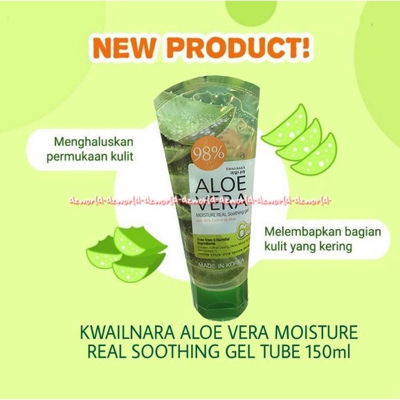 Aloe Vera Moisture Real Sooting Gel 98% California 150ml AloeVera Untuk Kulit Skin