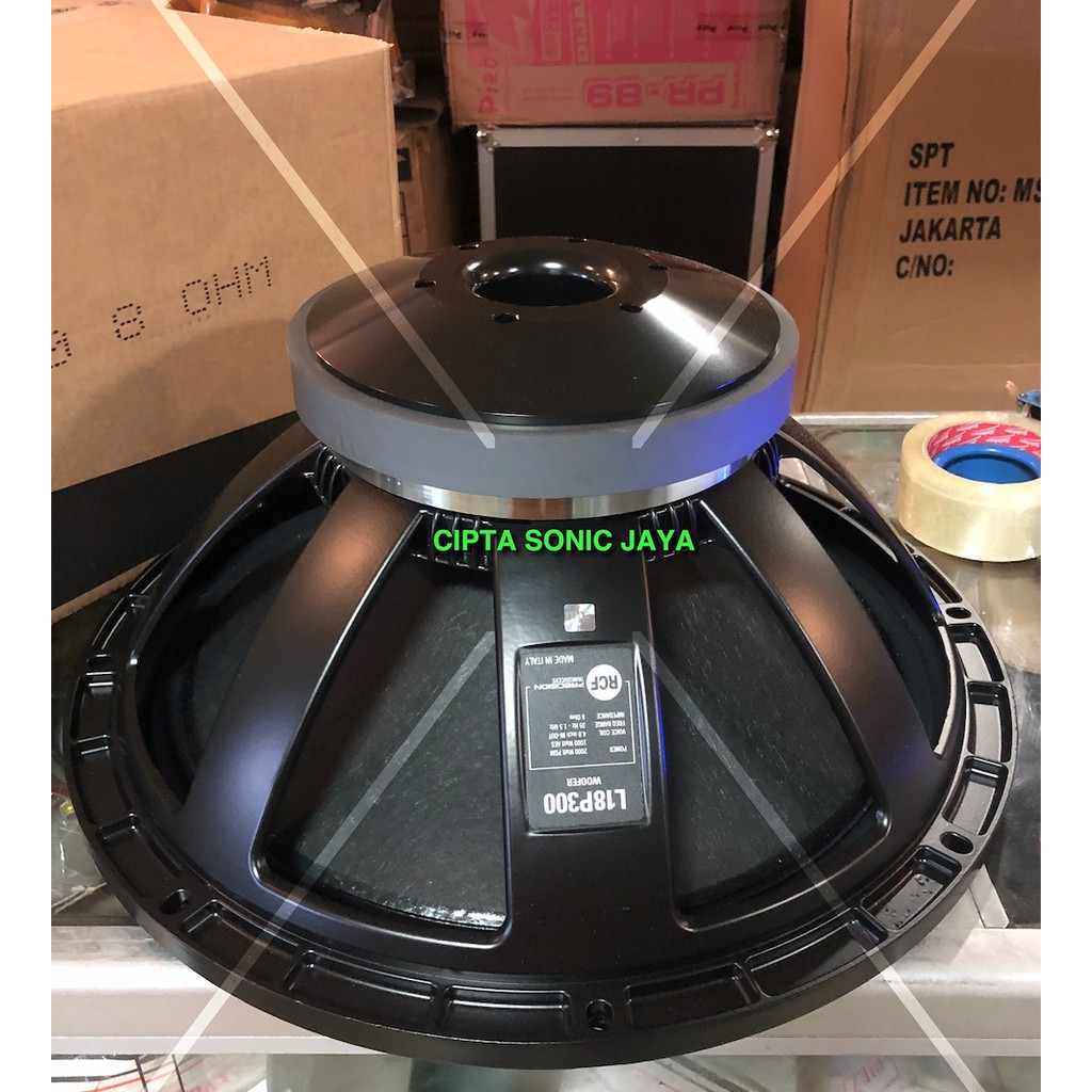 (PETI KAYU) Speaker Component RCF L18 P300 Woofer 18 Inch ASLI Original 1000 Watt