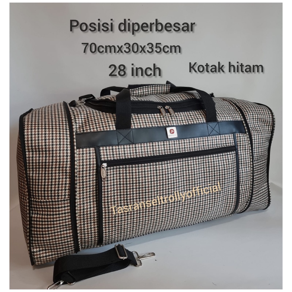 Tas Pakaian Travel Bag Polo Interclub 70cmx30x35 size Jumbo 100%ori