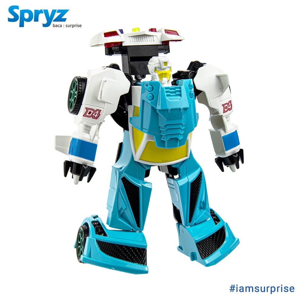 Spryz Revamp Justice Billy - Mainan Mobil Robot Transformer