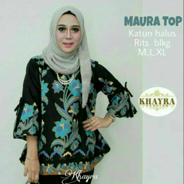 Agen Batik Wanita Modern Blus Blouse Maura Top Kerja Seragam Kantor Suplier Batik Murah 8Q3pVkFoBxZYB
