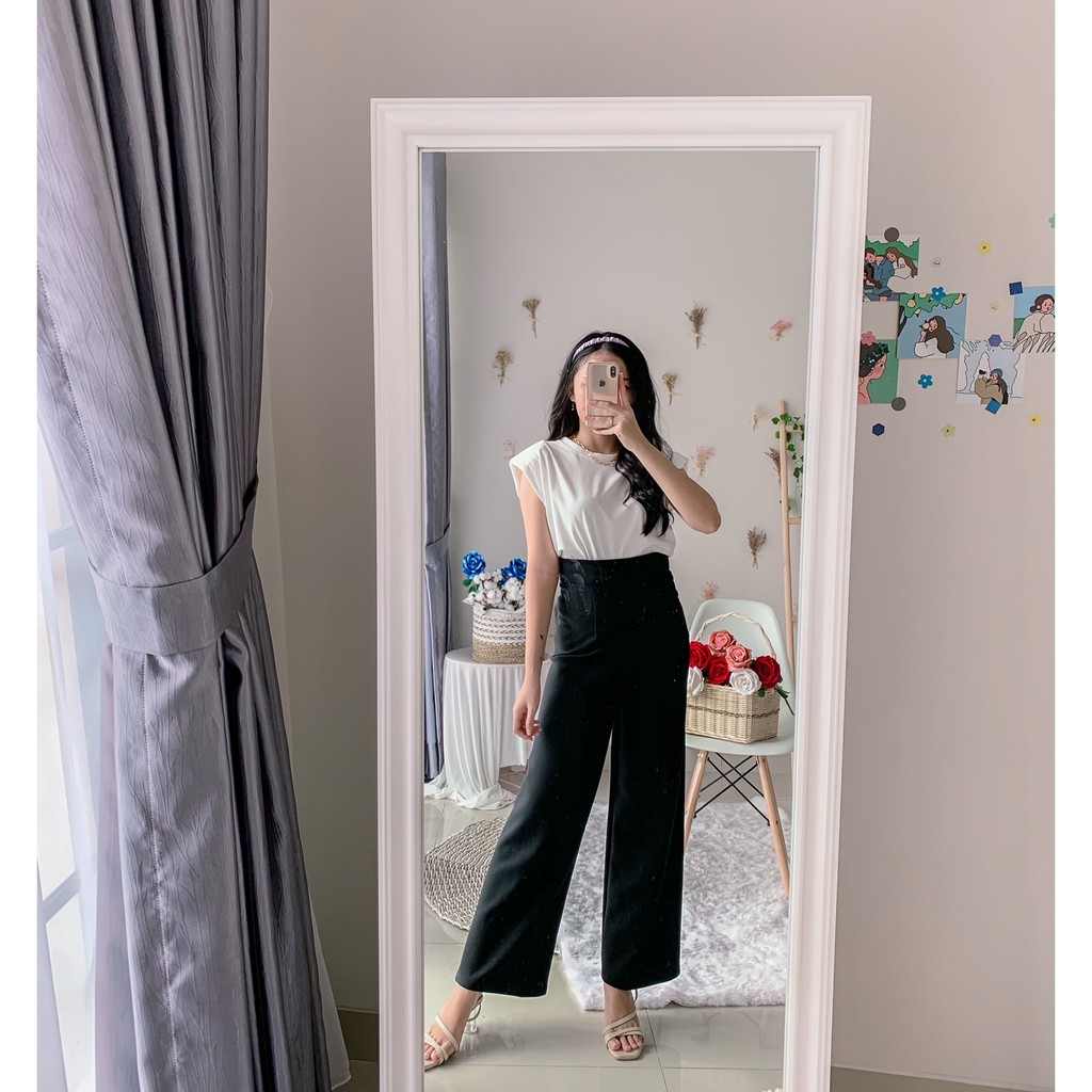 Sweet Berry - Petite Kulot / Celana Kulot Panjang Bahan Scuba-6