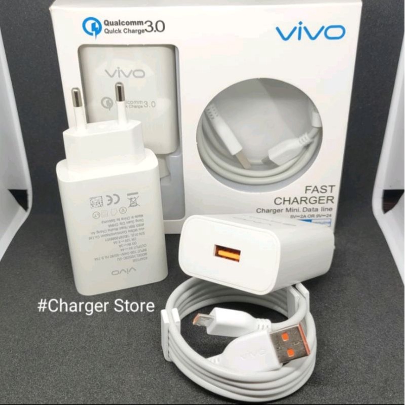 Charger Vivo Y20 Y20S Y20i Y91C Y81 V15 V9 Micro USB ORIGINAL 100% FAST CHARGING