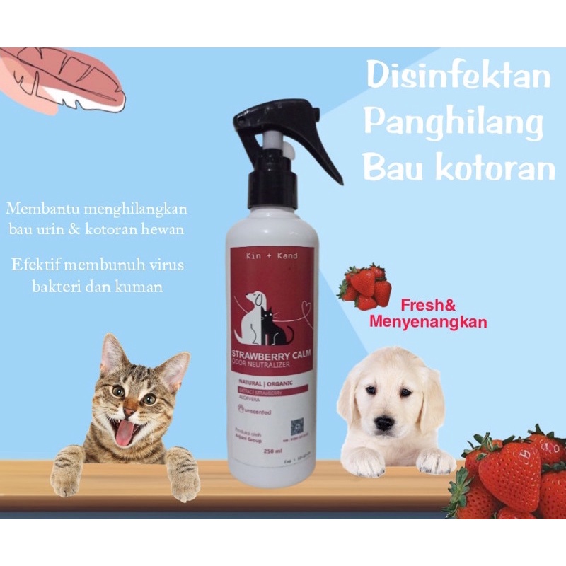 PENGHILANG BAU KOTORAN KUCING ANJING - WANGI STRAWBERRY