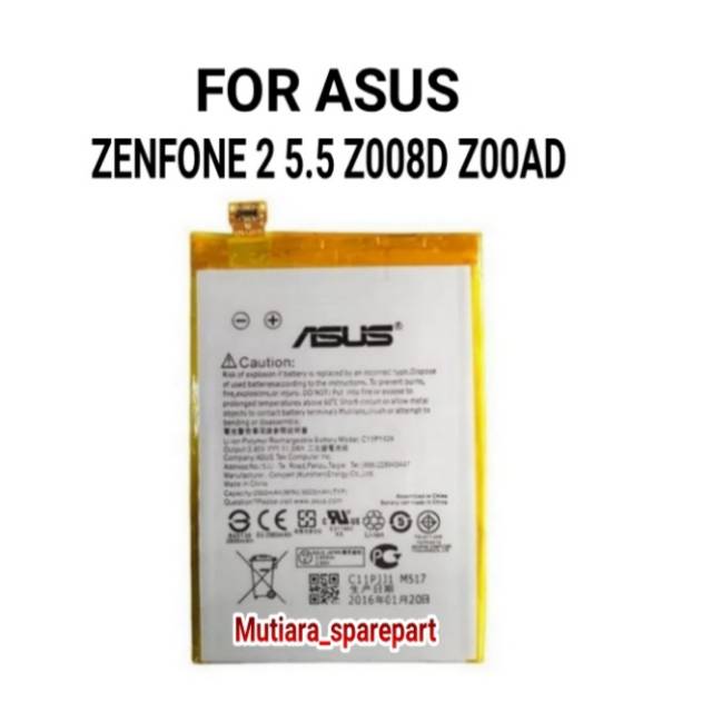 BATRE BATERAI ASUS ZENFONE 2 5.5 Z008D Z00AD C11P1424