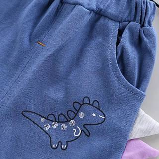 Setelan kaos  anak  laki laki dengan motif  print dinosaurus  