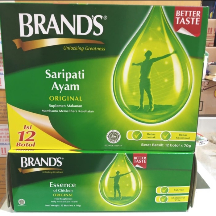 

promo BRAND'S Sari Pati Ayam Original 70g (isi 12 botol)