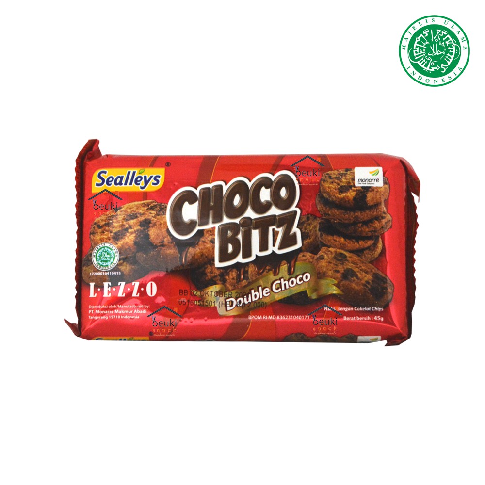 Monarre Sealleys Choco Bitz Kue Biskuit Choco Chip Harga Grosir Lebih Murah - 100gr