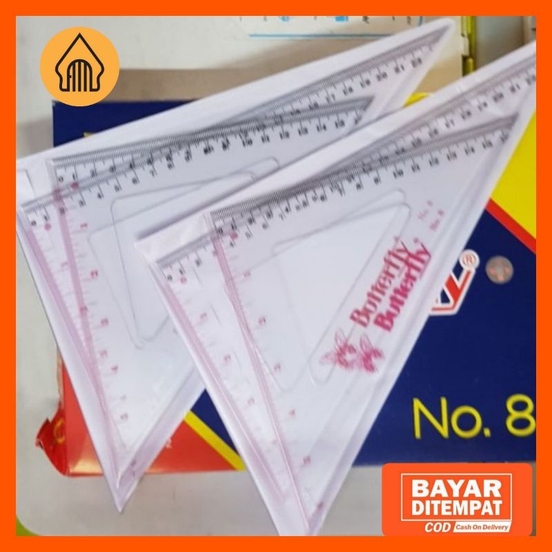 

Penggaris segitiga butterfly no 8 Butterfly