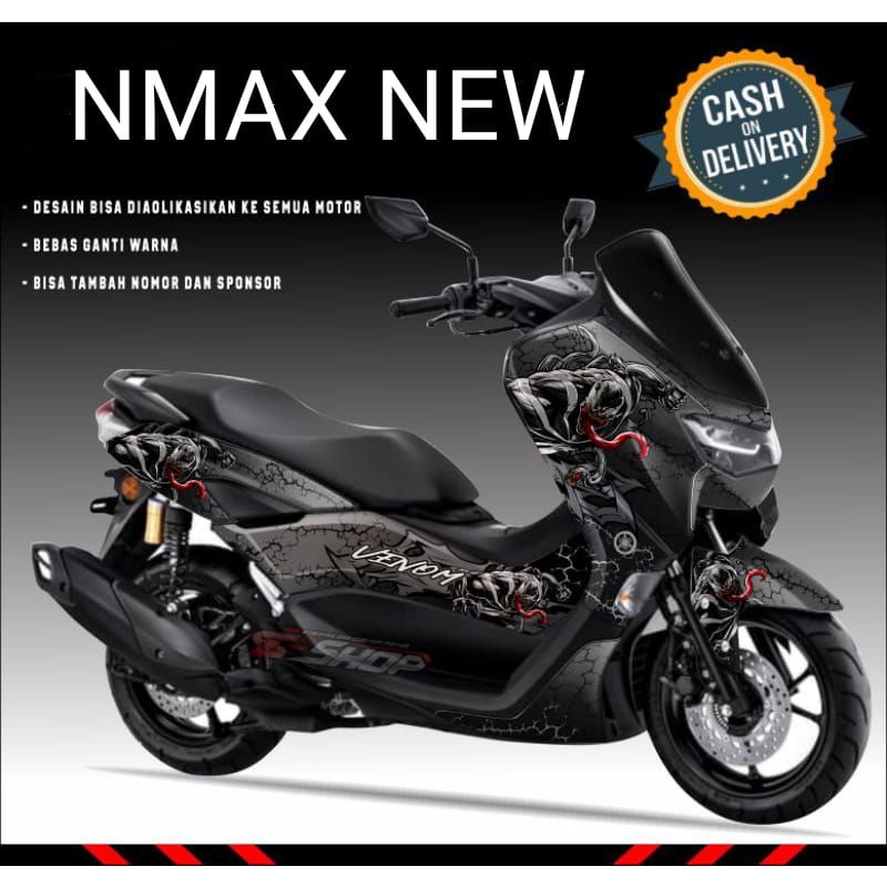 Decal stiker variasi motor Yamaha nmax new venom full body