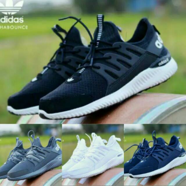  Sepatu  Adidas  Alphabounce Import Premium Sneakers Pria  