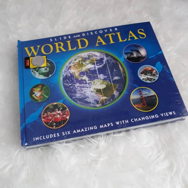 World atlas slide and discover