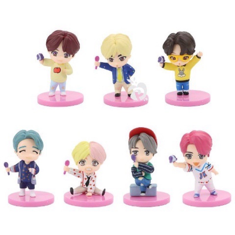 STAND FIGURE/ PANJANGAN FIGURAN/ FIGURINE/ FIGUR/ CAKE TOPPER/ BTS/ BT21 KPOP ARMY BANGTAN BOYS CUTE