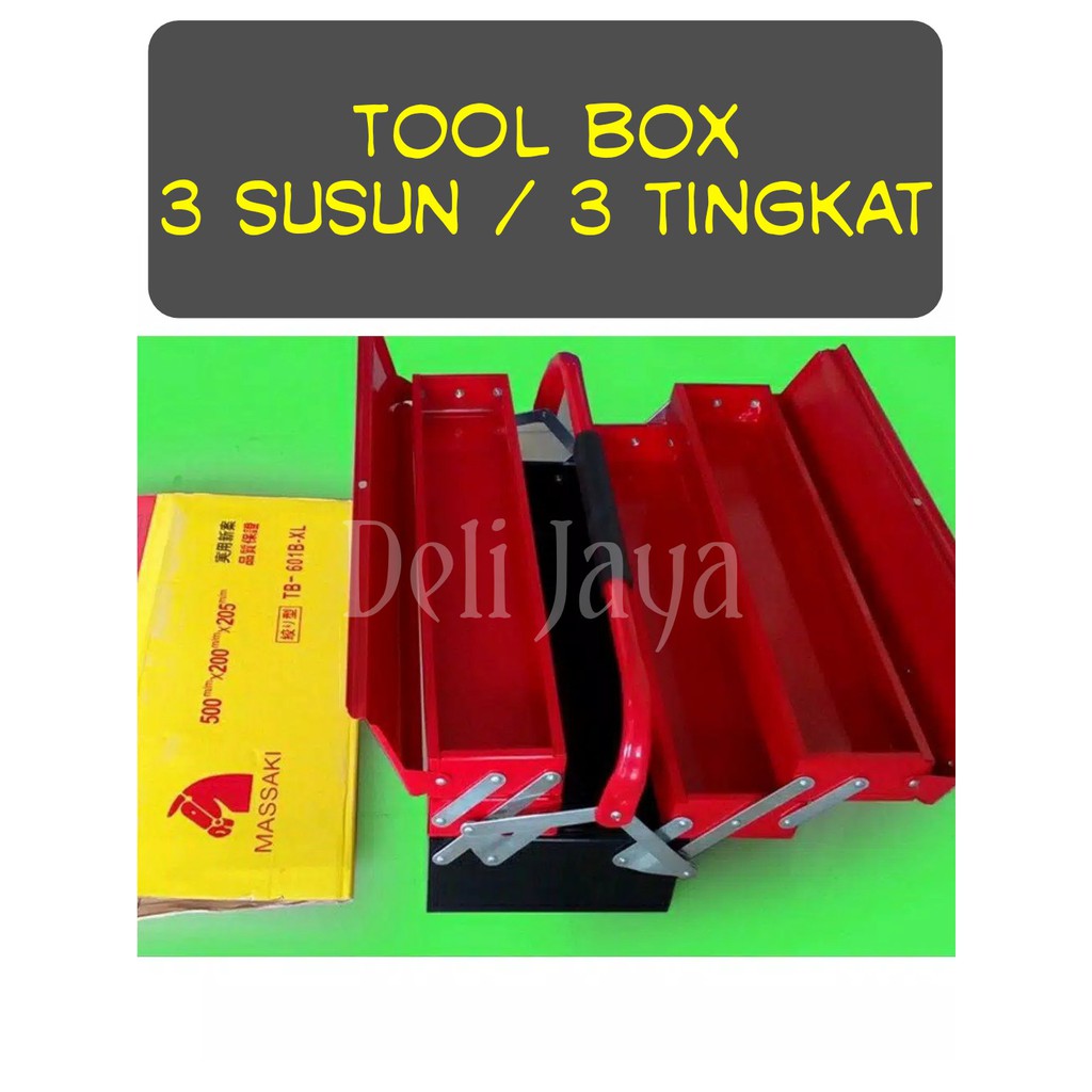 Tool Box 3 susun 3 tingkat massaki