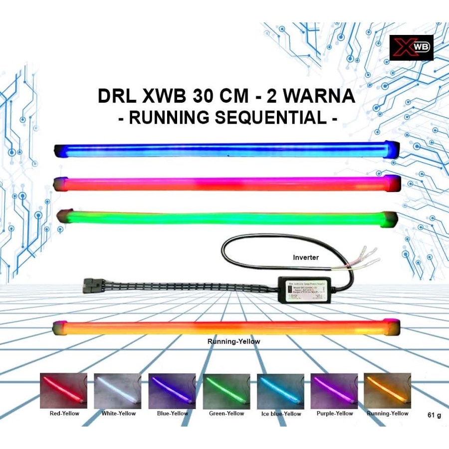 DRL FLEKSIBEL 30 CM 2 MODE RUNNING SEIN SLOWLY FLOW I DRL 30 XWB