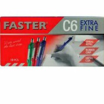 

pulpen faster c-6 tinta hitam jetek