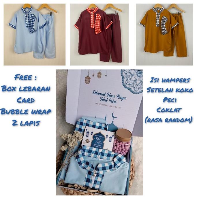 

Parcel Ramadan Setelan koko anak laki laki Baju koko anak 5 6 7 Tahun