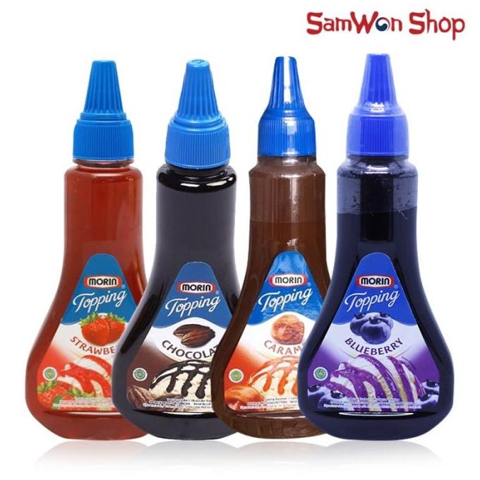 

MORIN TOPPING 310 GRAM SAUCE SYRUP / TOPING BERRY COKELAT CARAMEL CUCI GUDANG Kode 827